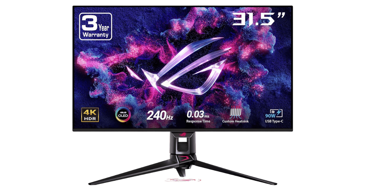 ASUS ROG Swift OLED PG32UCDM 32" 4K 240Hz QD-OLED Gaming Monitor - Monitors - 4.6 stars